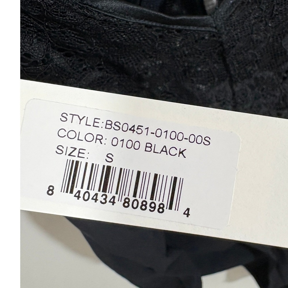 Fleur du Mal Bianca $198 Lace Bodysuit Black Small S - Picture 4 of 8